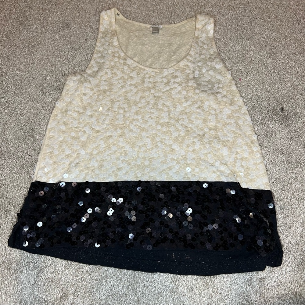 J Crew Sequin Tank Top